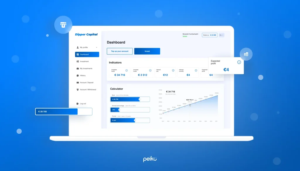 The Dipper fintech project developed by Peiko