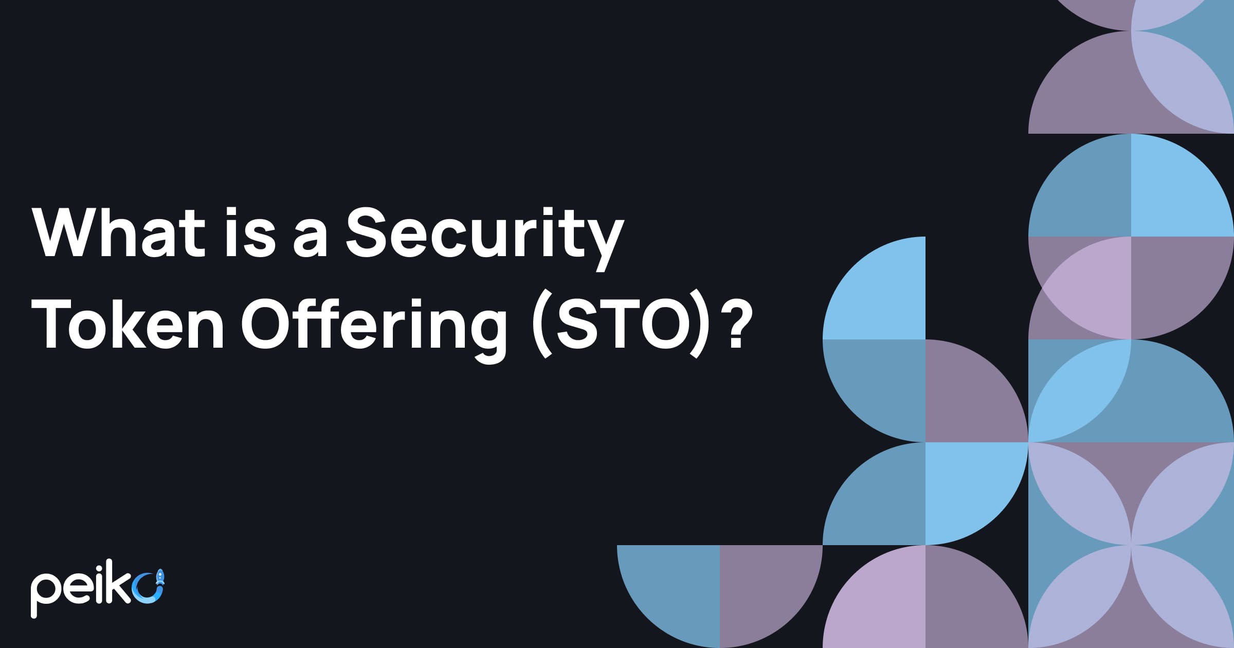 What is a security token offering (STO)? - Peiko