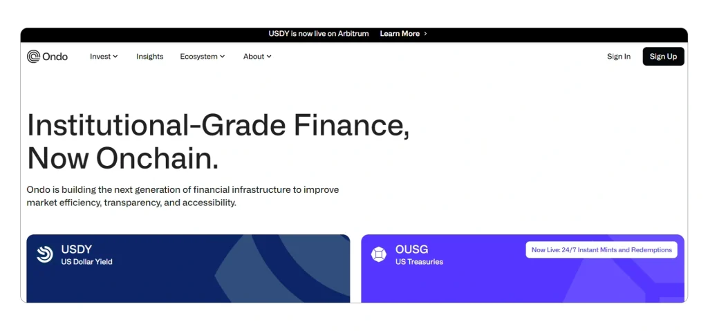 Ondo Finance is one of the top RWA crypto projects Ondo Finance is one of the best RWA crypto projects