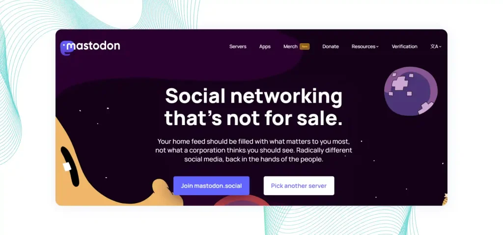 Mastodon is one of the top decentralized social media apps Mastodon is a top blockchain social media platform