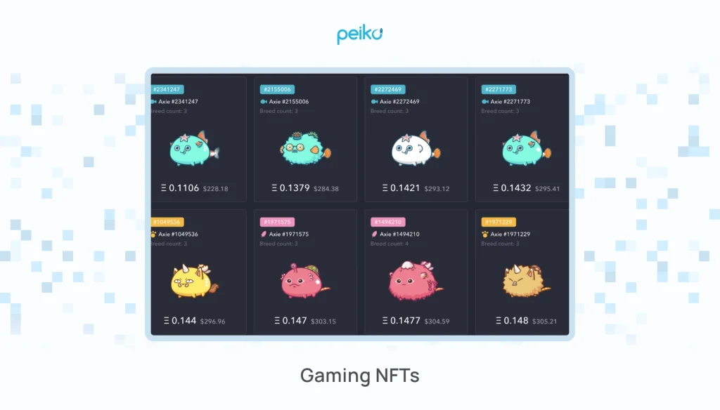 example of popular NFT example in gaming industry