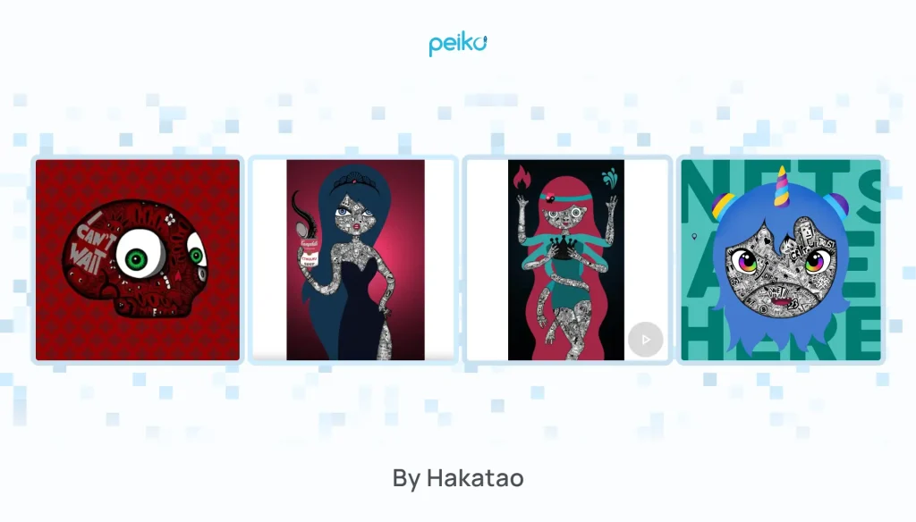 one of the best digital art NFT examples by Hackatao