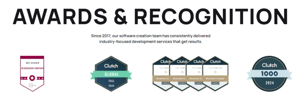https://peiko.space/service/telegram-mini-apps-development-services Peiko's awards from credible review platforms