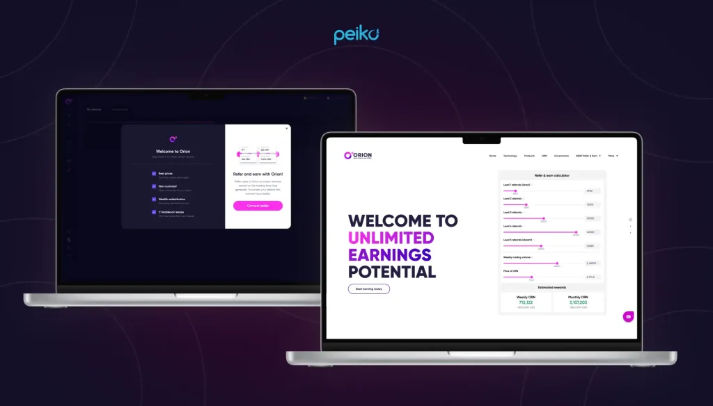 Orion Protocol is one of the best projects developed by Peiko Orion Protocol is one of the top blockchain projects built by Peiko
