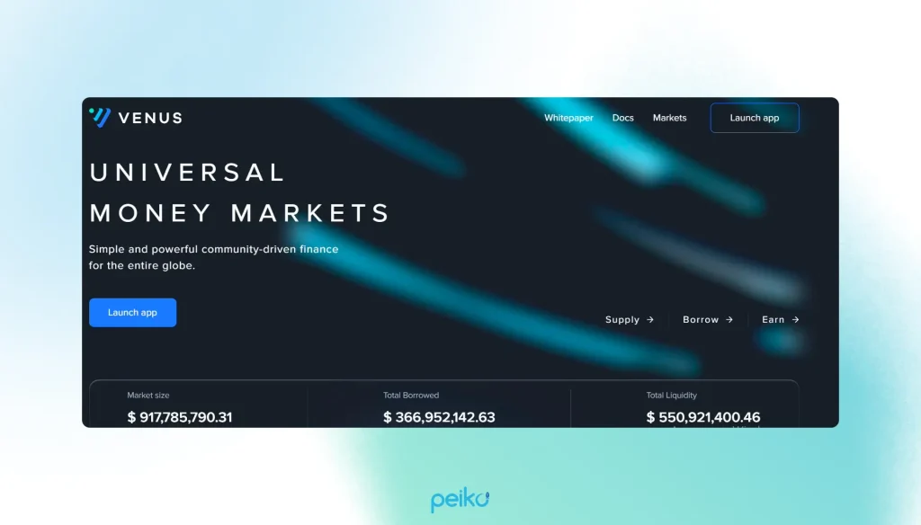 Venus built on the BNB Smart Chain framework