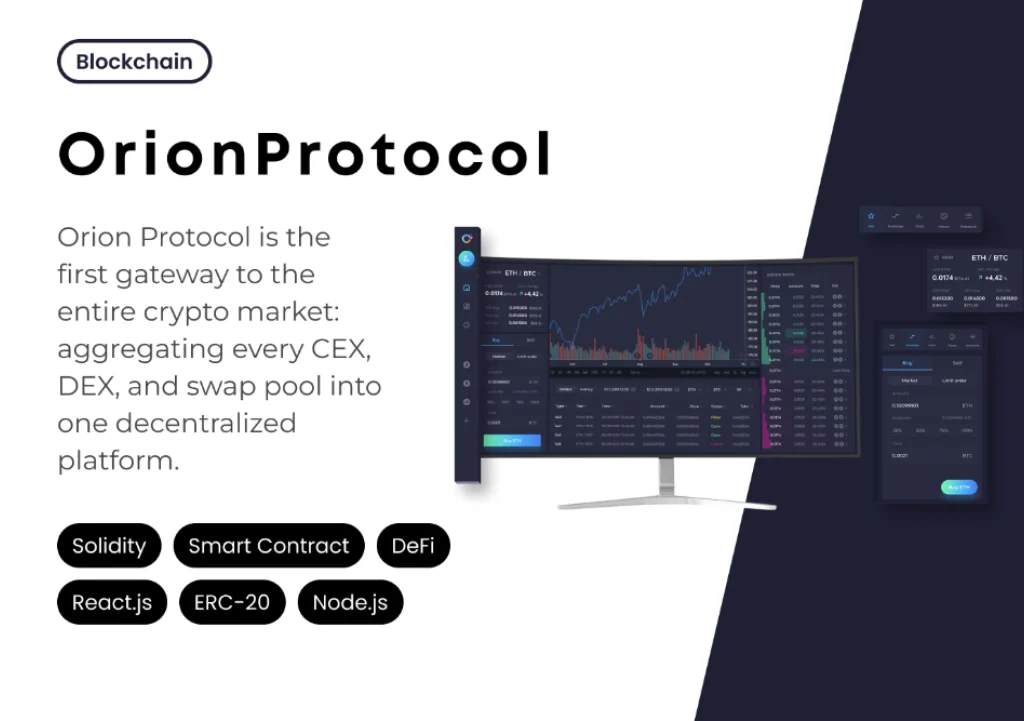 Orion Protocol developed by the Peiko blockchain development firm Orion Protocol made by the Peiko blockchain development company