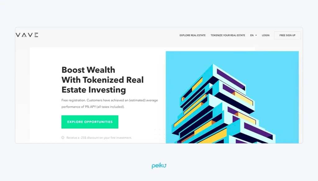 Vave Vave tokenization of real estate