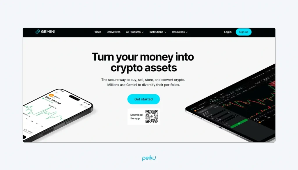 Gemini has a reliable custodial wallet