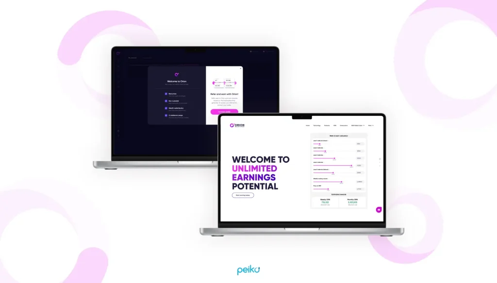 a top crypto exchange developed by Peiko team Orion is a top crypto exchange crafted by Peiko team