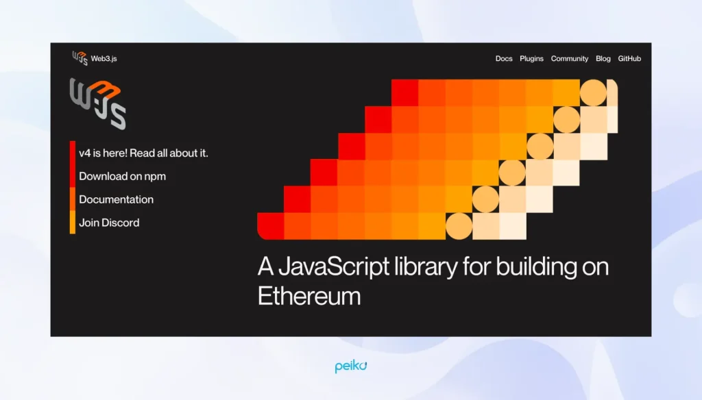 Web3.js JavaScript library Web3.js main page