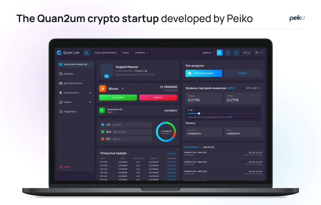 The crypto exchange developed by Peiko The crypto exchange made by the Peiko team