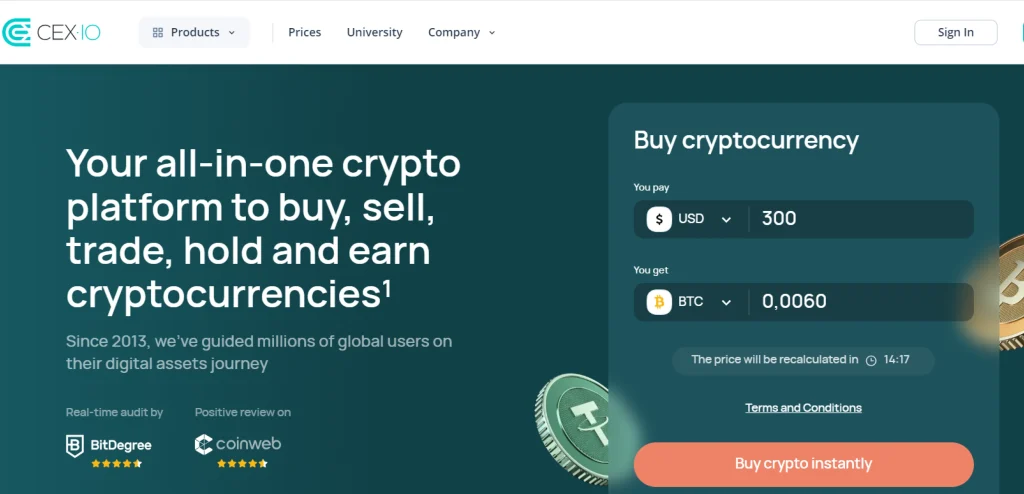 CEX.io is one of the top crypto exchanges in the USA CEX.io is one of the best cryptoexchanges in the USA
