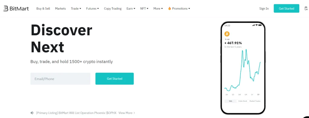 BitMart is one of the top crypto exchanges in the USA BitMart is one of the best crypto exchanges for US