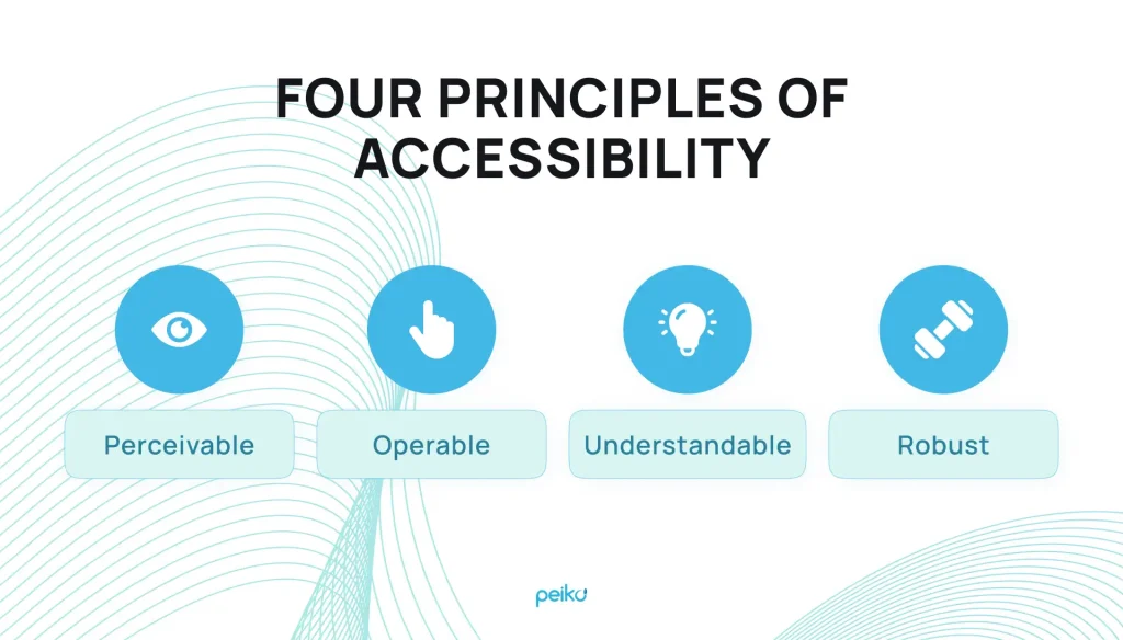 4 principles of accessibility main principles of accessibility