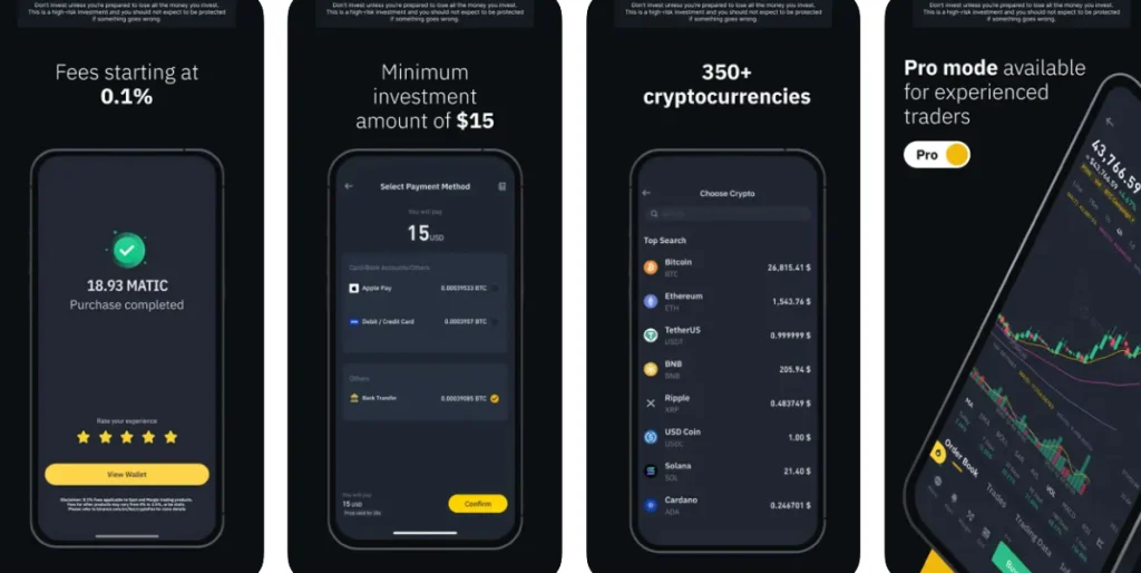 The Binance app is a great example of mobile first web design The Binance app is a top example of mobile first design
