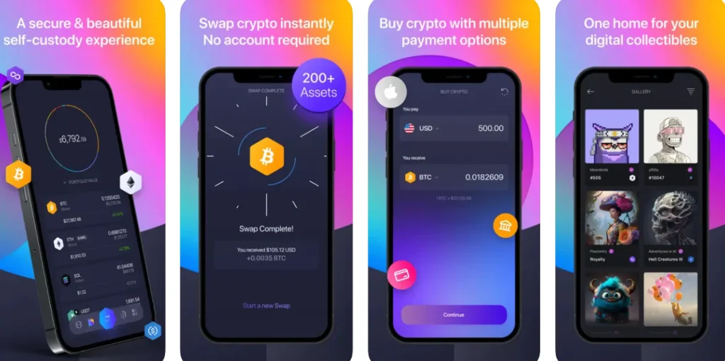 Exodus wallet is a great example of mobile first web design Exodus wallet is a top example of mobile first design