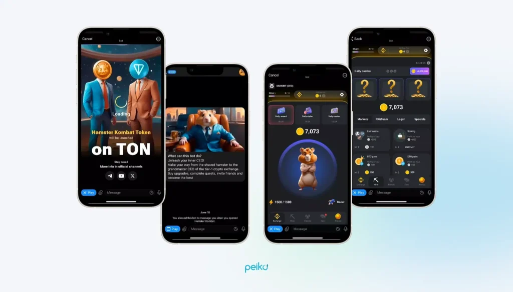 Hamster tap to earn crypto app