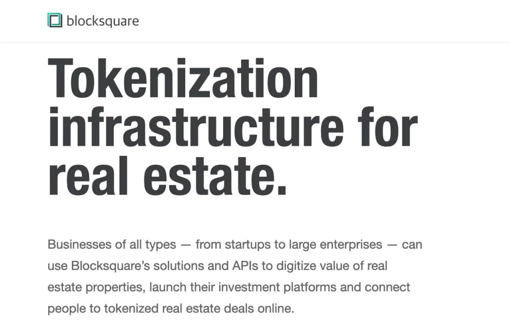 Blocksquare Blocksquare's screenshot of the interface