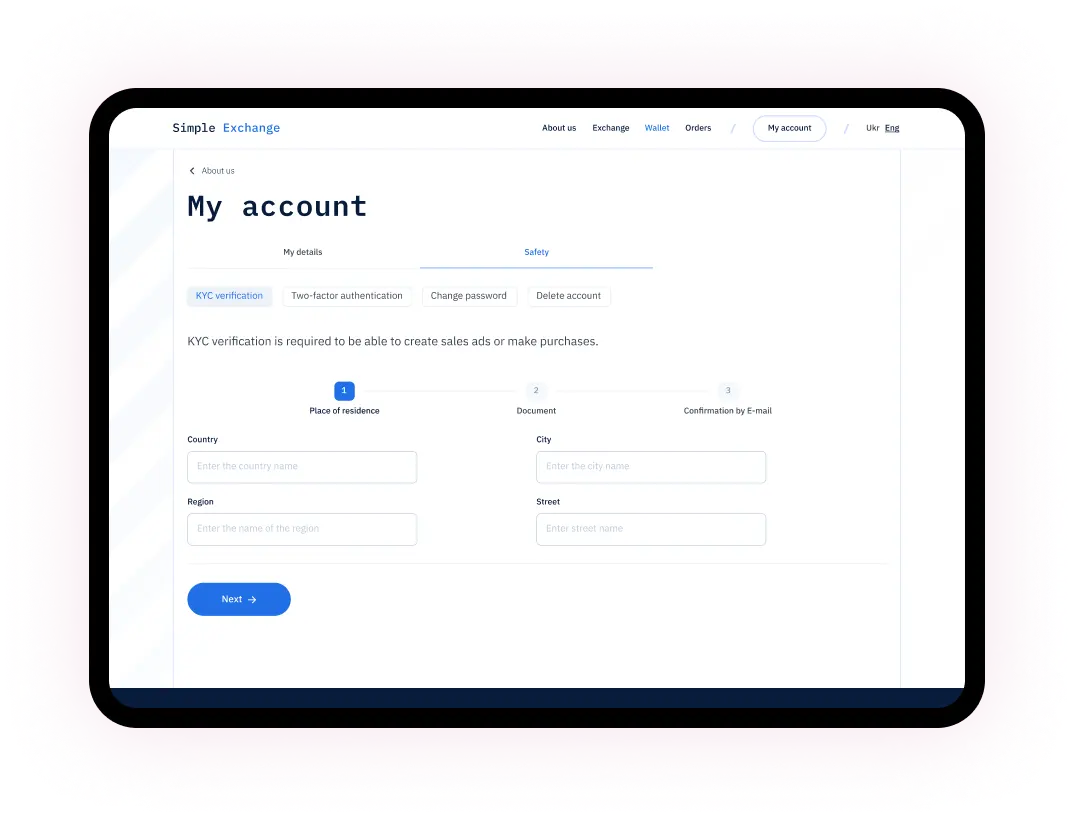 Simplex: SaaS P2P Platform to Exchange of Cryptocurrencies Case Study - Peiko
