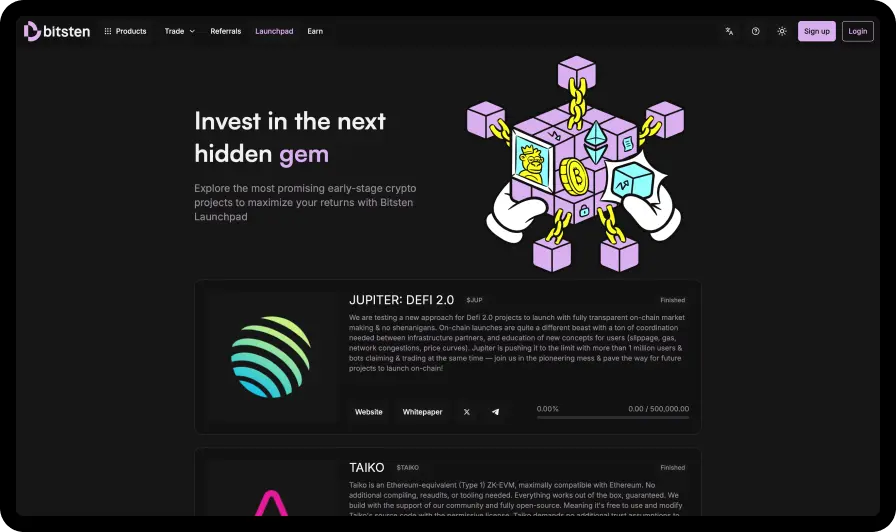Bitsten Case: White-Label Solution for Launch Blockchain Projects - Peiko