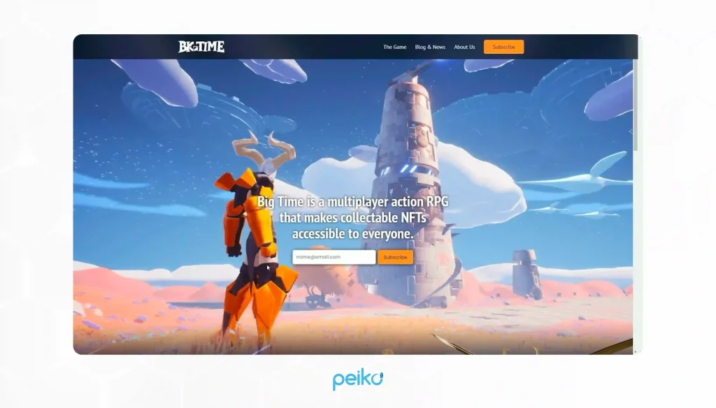 Big Time blockchain gaming market
