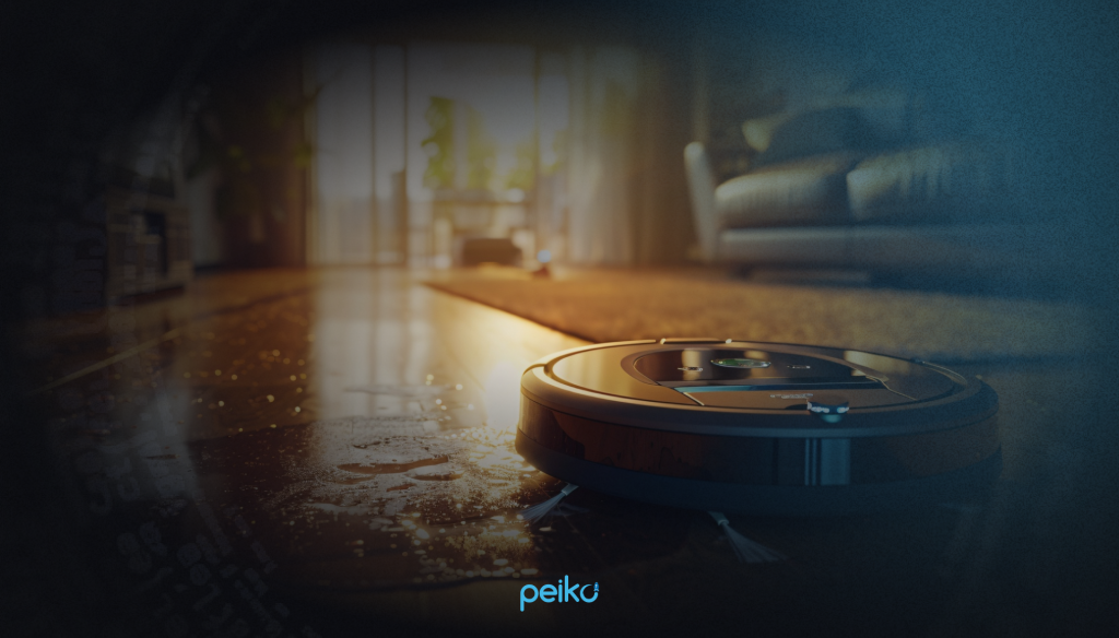 Smart home trend Smart home with AI voice assistant