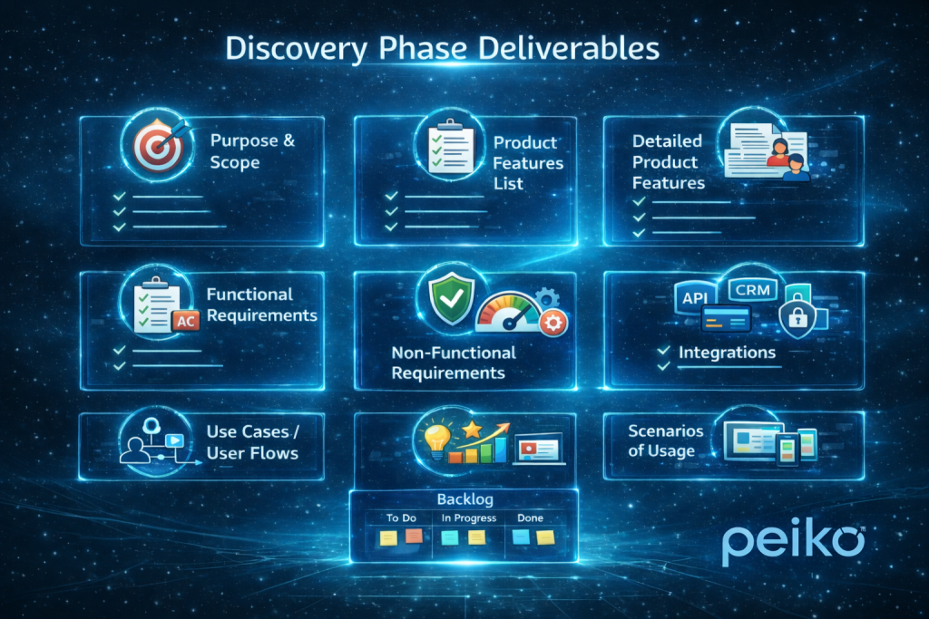 discovery phase deliverables